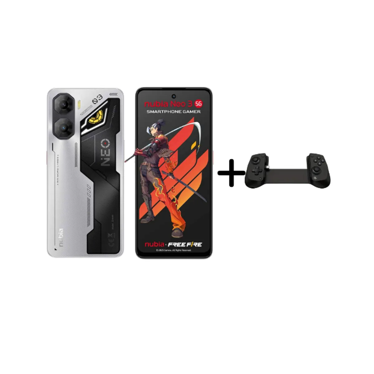 ZTE - ZTE NUBIA NEO 3 5G 256GB- 8GB - PLATEADO+(mando de regalo)- REGISTRADO