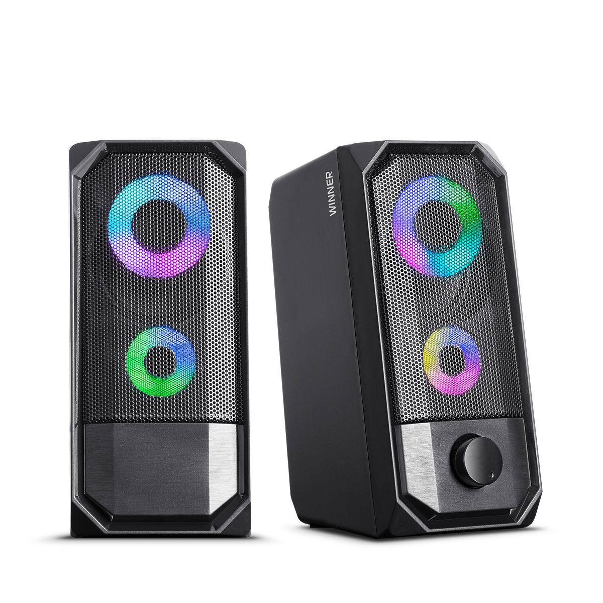 MICRONICS - Parlante para PC Gamer RGB Negro Micronics Winner MIC S325