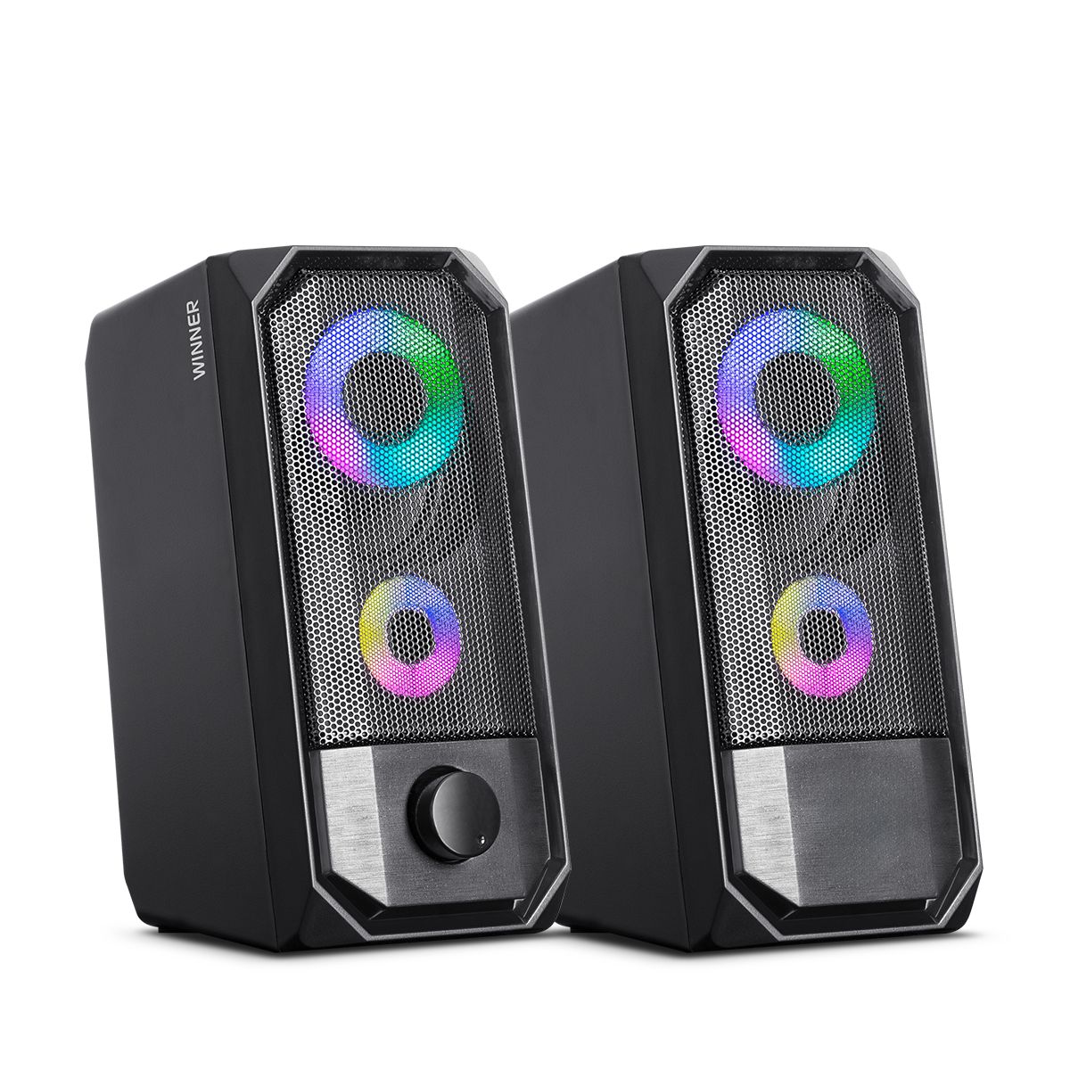 MICRONICS - Parlante para PC Gamer RGB Negro Micronics Winner MIC S325