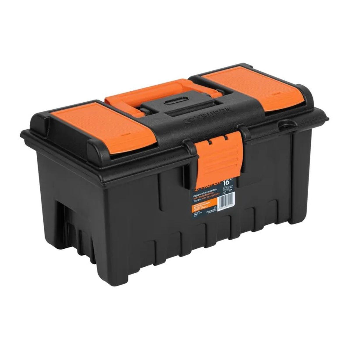 TRUPER - Caja para herramienta de 16 con doble compartimentos Truper