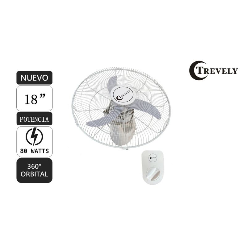 TREVELY - Ventilador de Techo TREVELY Orbital VT-1803 - 80Wats