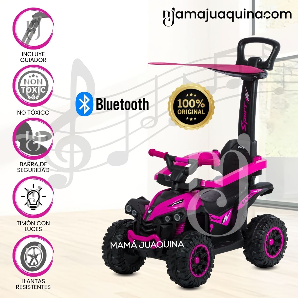 BABY - Correpasillo Guiador Jeep «ETERRIE» Edición Limitada Pink