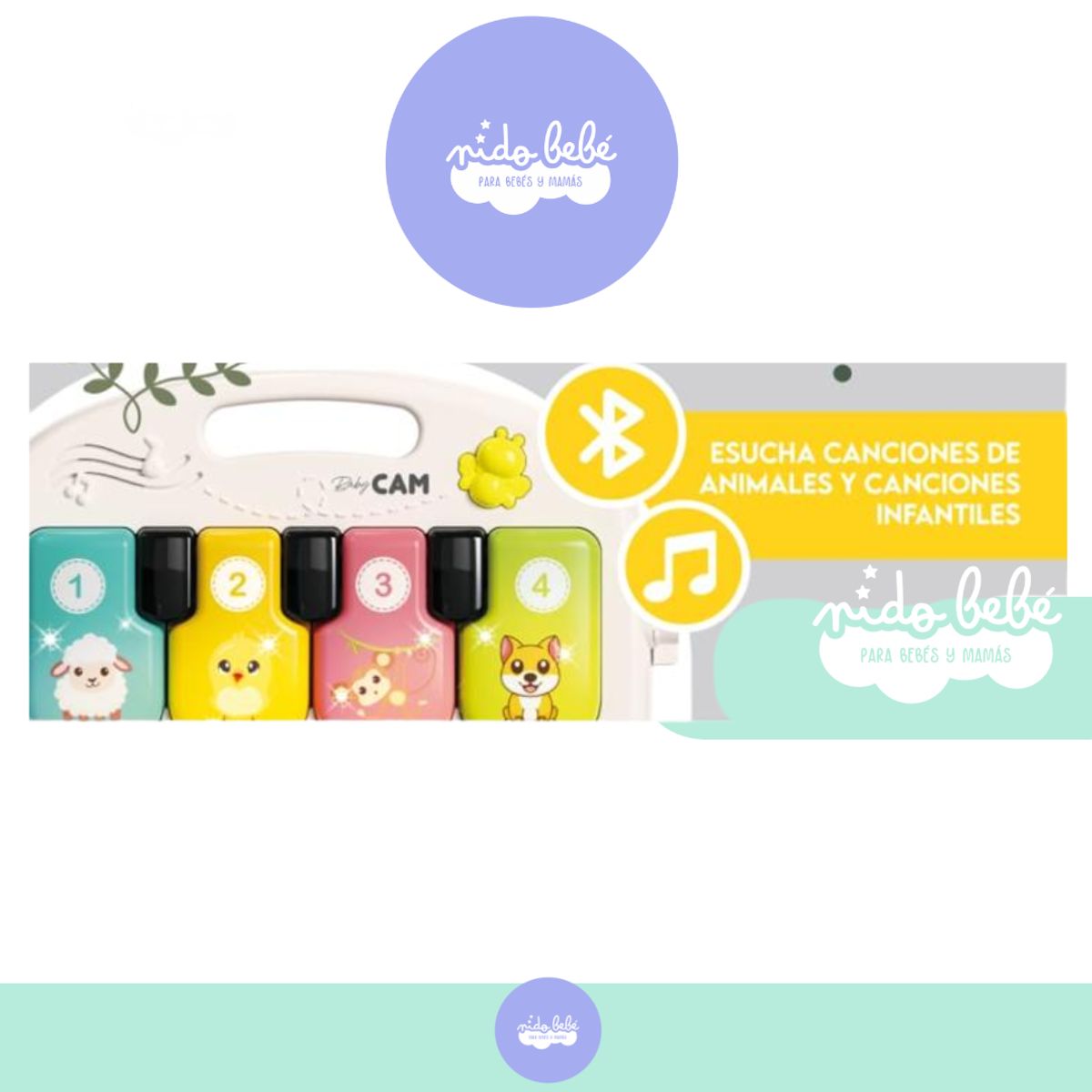 BABY - Gimnasio Multifuncional Caminador 2 EN 1 Bluethooh