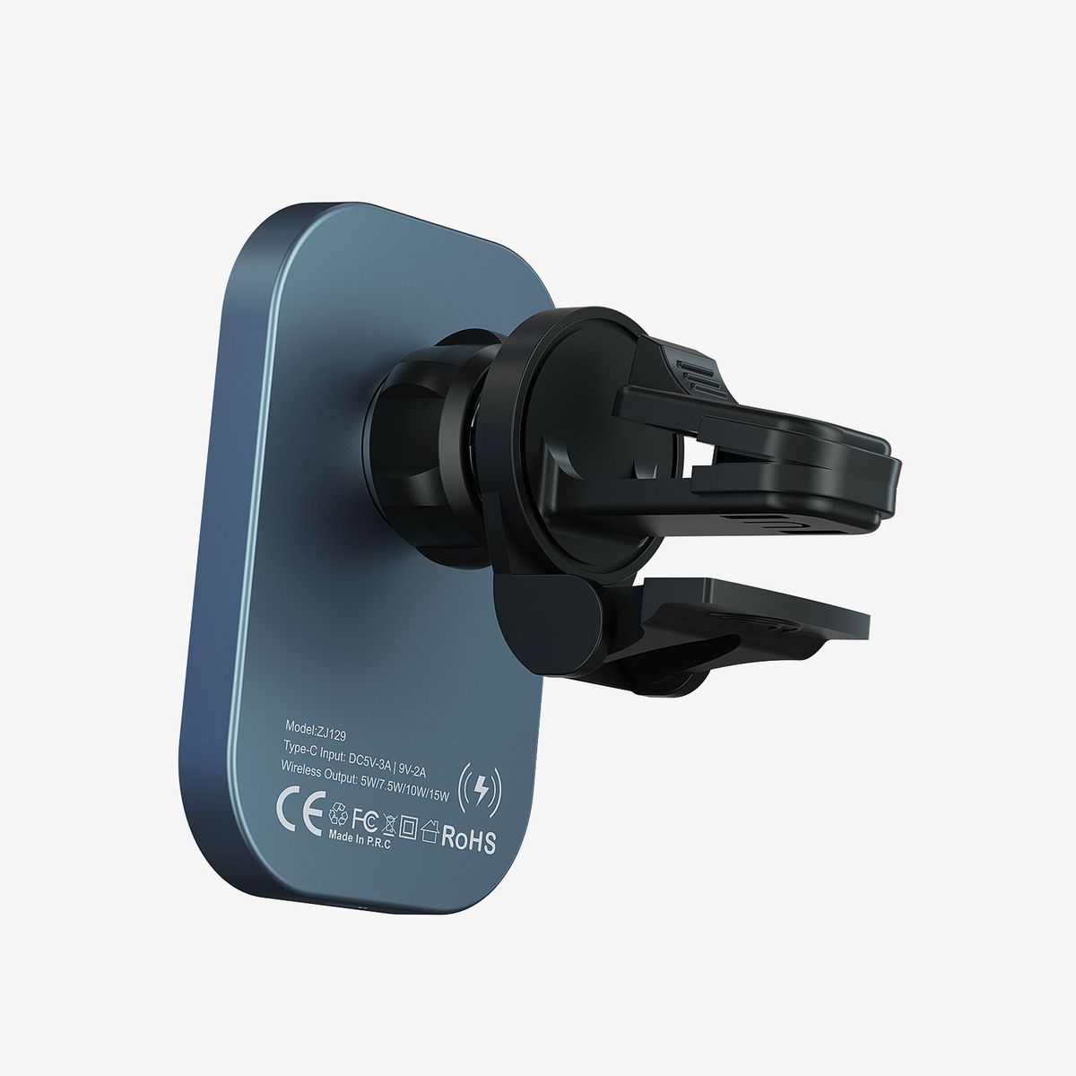 GENERICO - CARGADOR INALAMBRICO MAGNETICO TRANSPARENTE PARA AUTO15W BO-ZJ129 BWOO