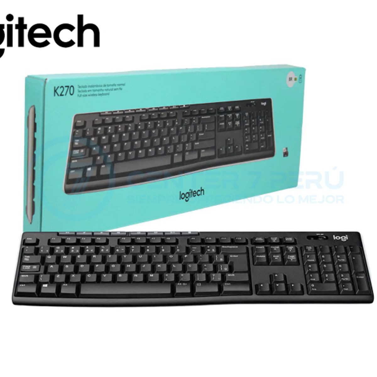 LOGITECH - TECLADO LOGITECH K270 WIRELESS UNIFYING USB SP BLACK
