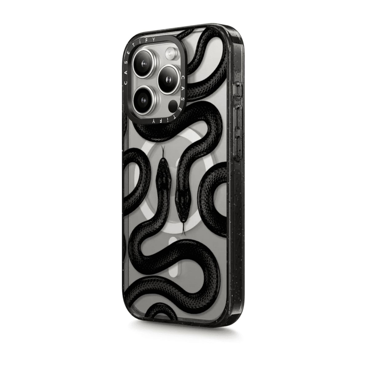 CASETIFY - CASE CASETIFY BLACK KINGSNAKE BLACK CASE MAGSAFE - IPHONE14 PRO MAX