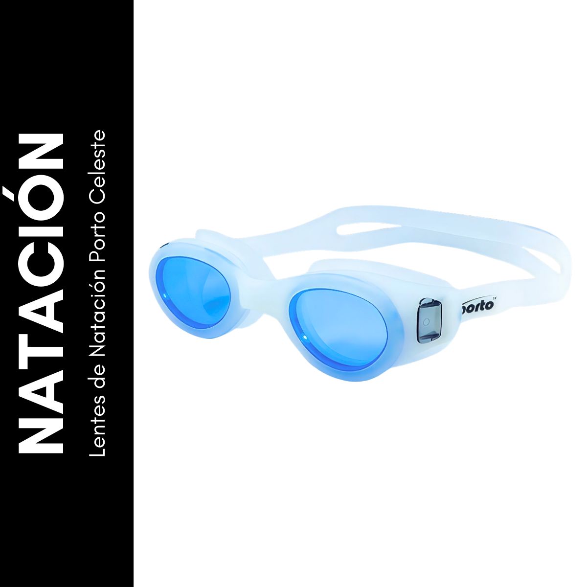 PORTO - Lentes De Natación Para Adulto Thunder Porto Celeste