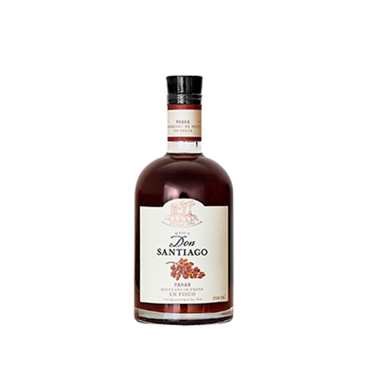 DON SANTIAGO - Macerado Pasas en Pisco Don Santiago 500 ml
