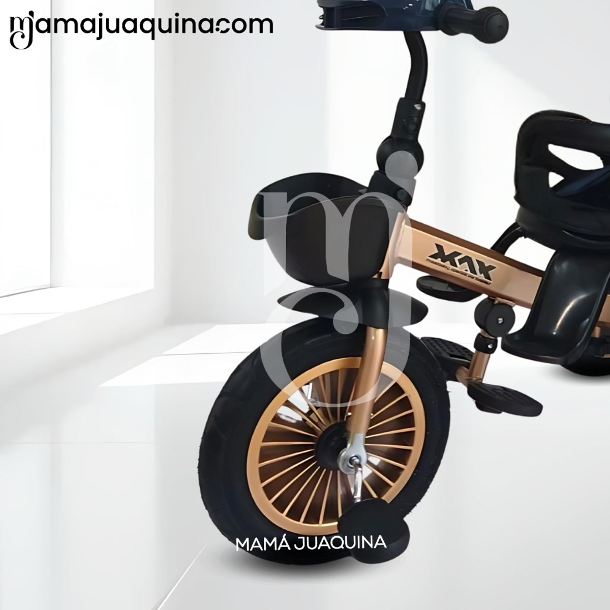 Baby - Triciclo Guiador GIratorio «MAXI» con Bluetooth Blue