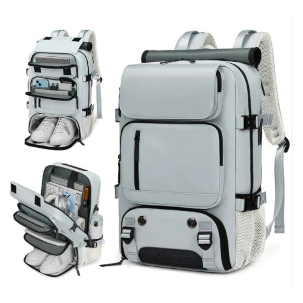 PIA COPELLO STORE - Mochila de Viaje Multifuncional - Negro