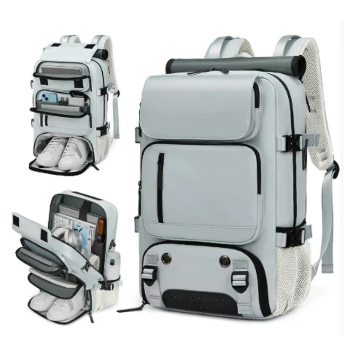 PIA COPELLO STORE - Mochila de Viaje Multifuncional - Negro