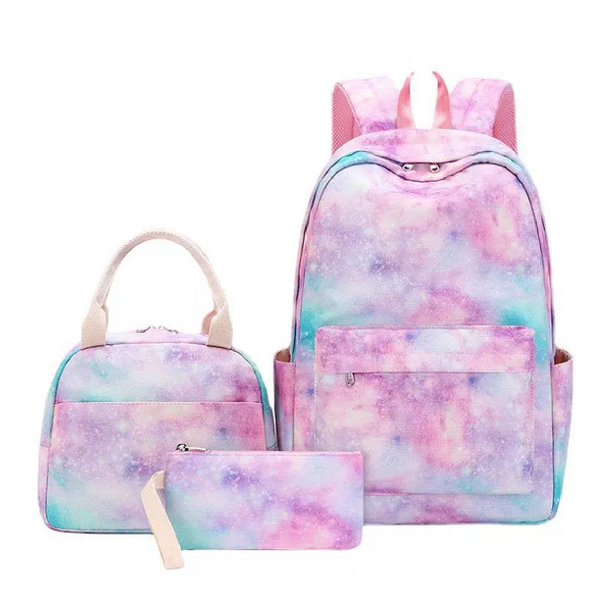 PIA COPELLO STORE - Set Mochila Lonchera y Neceser - Cielo Pastel