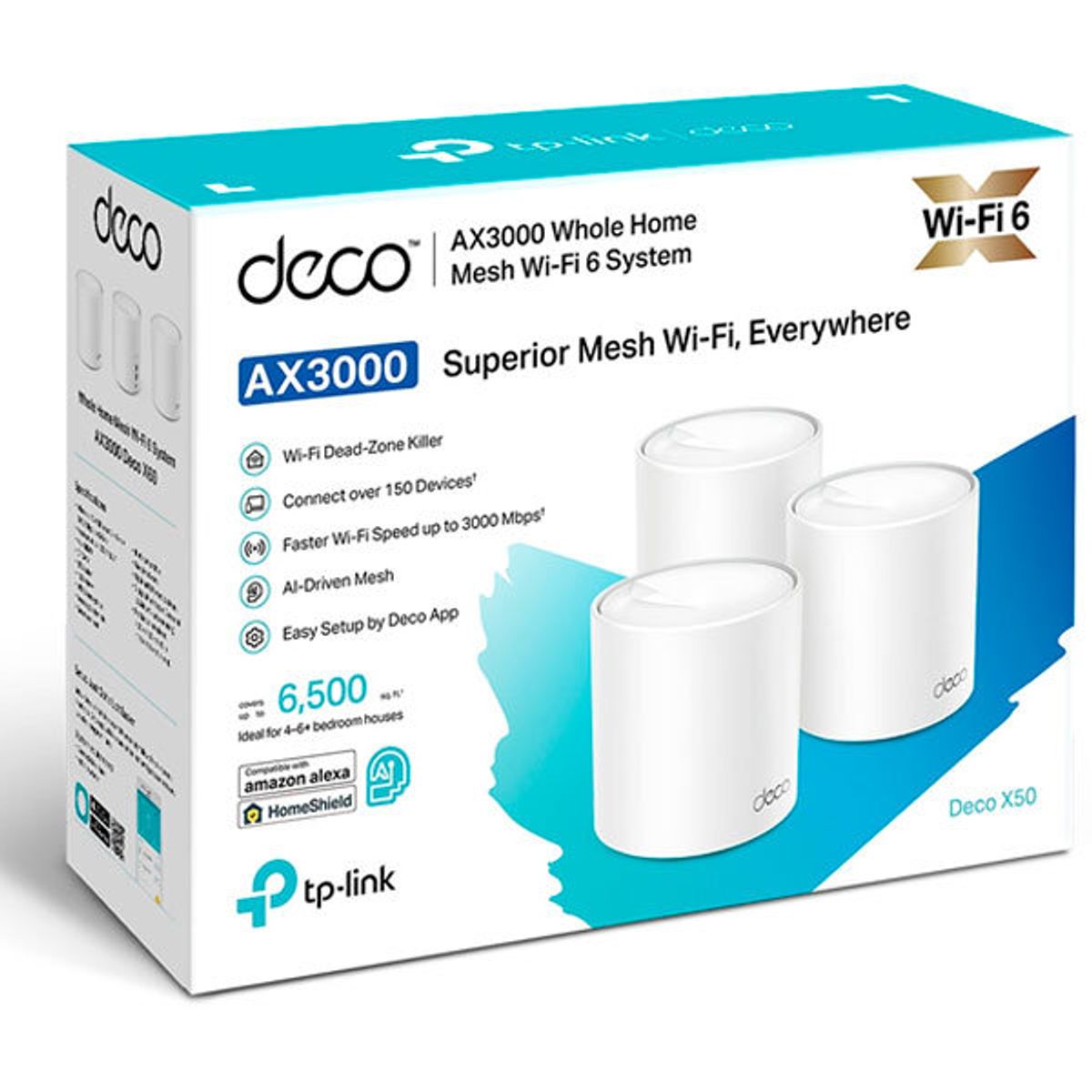 TP LINK - MESH TP-LINK AX3000 DECO X50-3 WIFI 6 KIT X 3