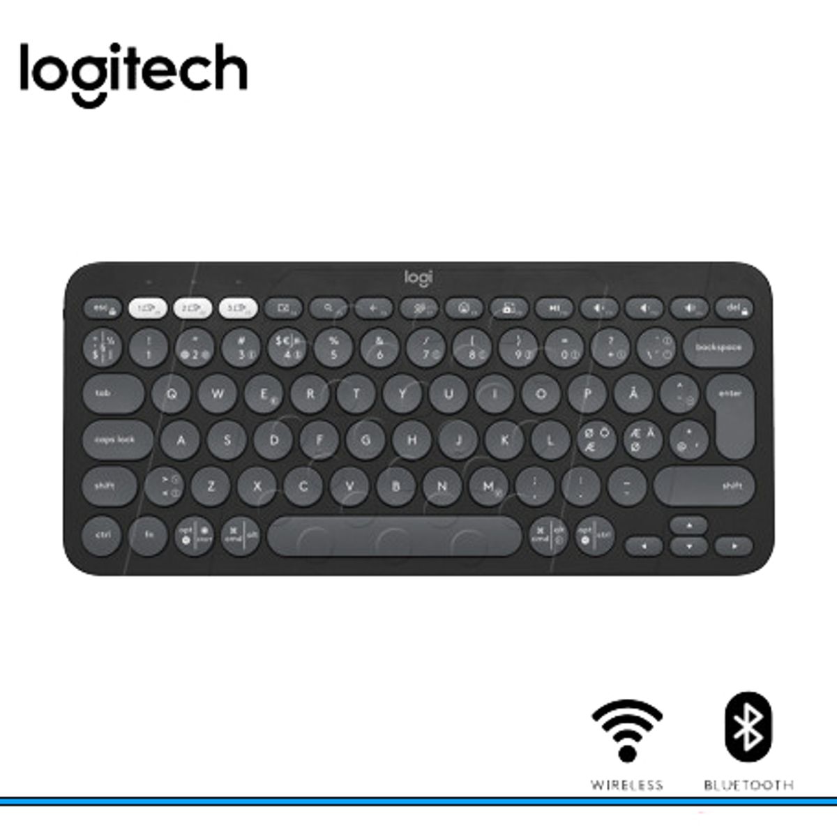 LOGITECH - Teclados Logitech Pebble 2 K380S Bluetooth negro