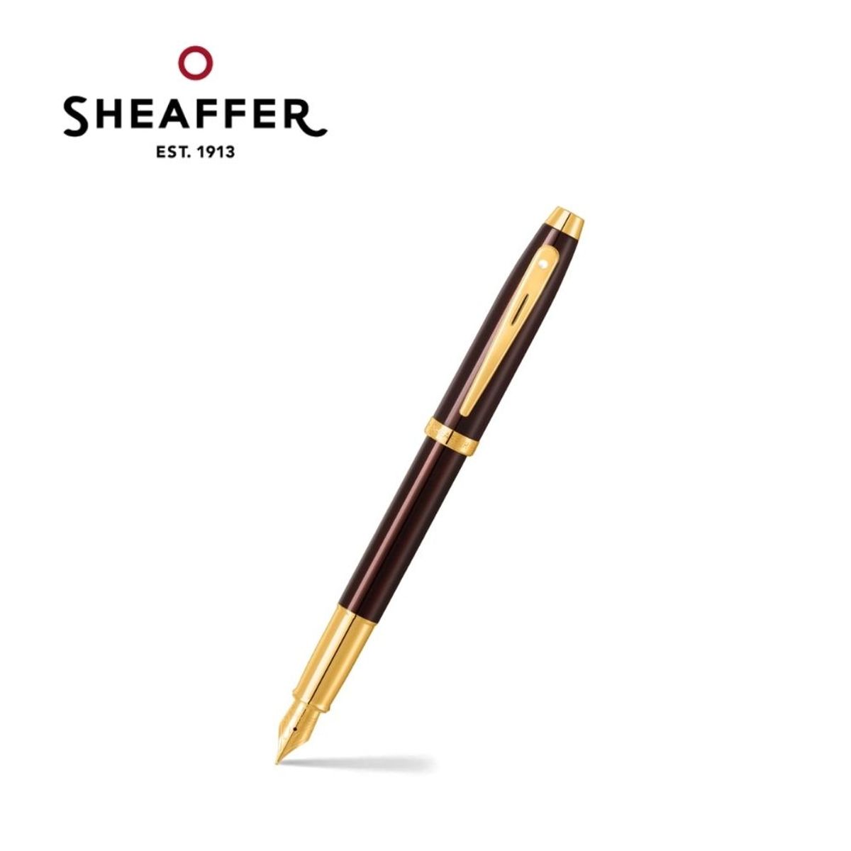 SHEAFFER - Pluma Fuente Sheaffer Serie 100 Marrón punto mediano