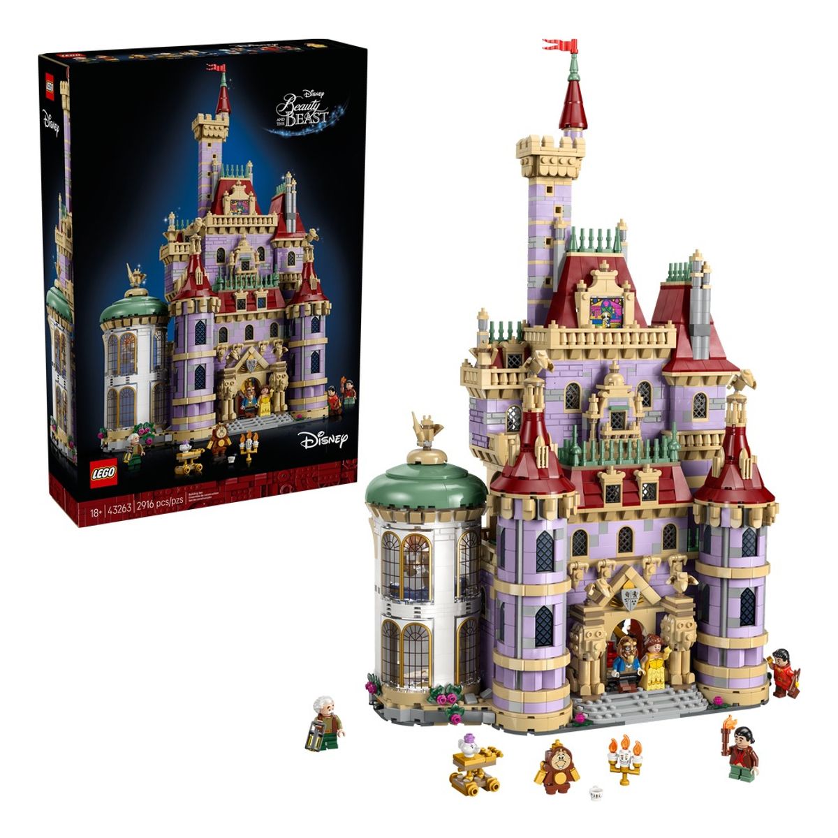 LEGO - LEGO 43263 Castillo de Bella y Bestia