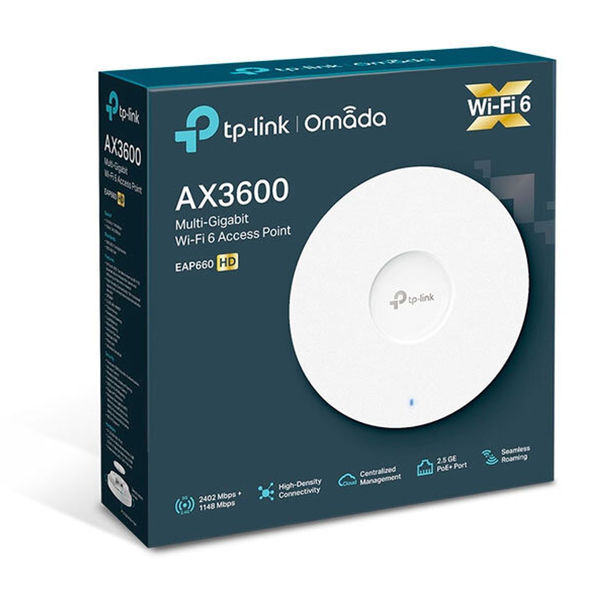TP LINK - ACCESS POINT TP-LINK OMADA EAP660 AX3600 CEILING MOUNT WIFI-6