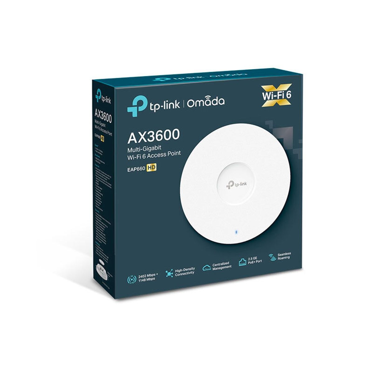 TP LINK - ACCESS POINT TP-LINK OMADA EAP660 AX3600 CEILING MOUNT WIFI-6