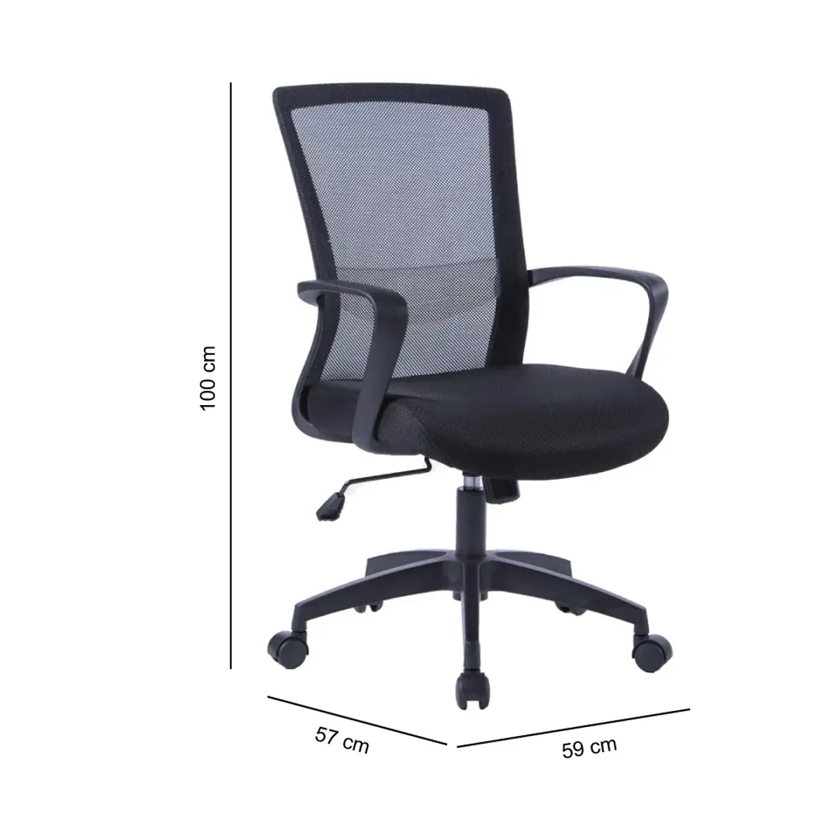 TUGO - Silla Giratoria Levi Negro