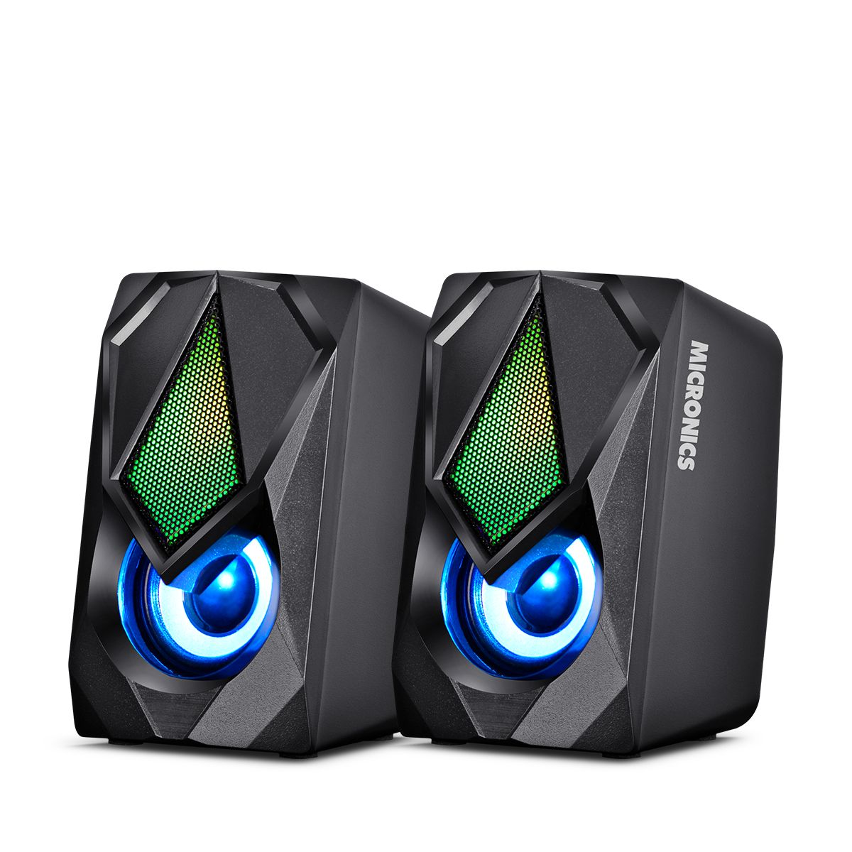 MICRONICS - Parlante Alámbrico LED Negro Micronics Corsair MIC S309-9