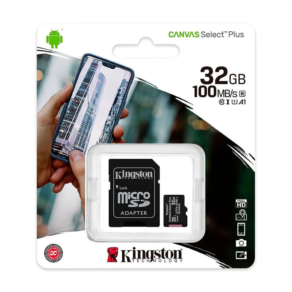 KINGSTON - Flash Memory Card Kingston Microsdhc 32Gb Velocidad Alta
