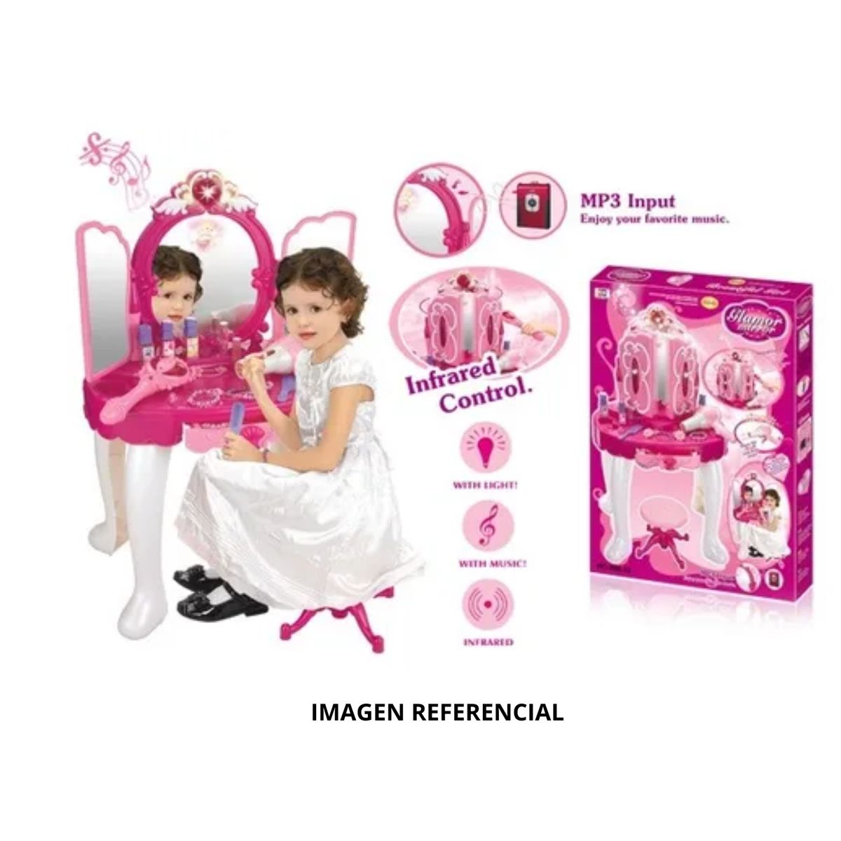 GENERICO - TOCADOR CON ACCESORIOS PARA NIÑAS