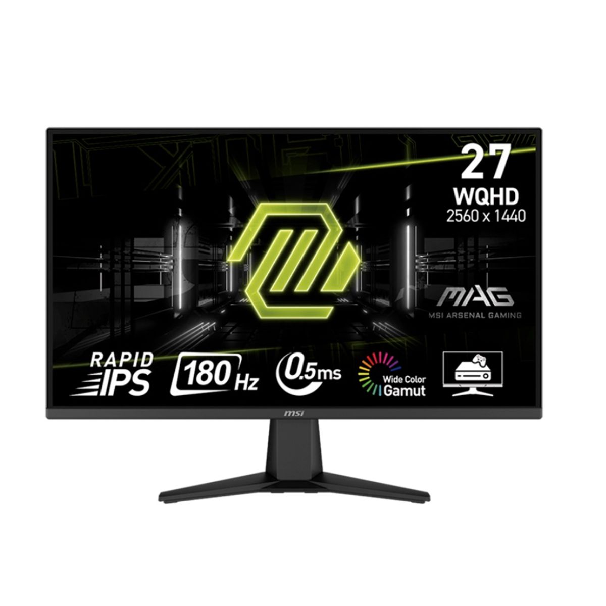 MSI - Monitor Gamer MSI MAG-275QF 27 Pulg WQHD Rapid IPS 180Hz 0.5ms HDMI DP