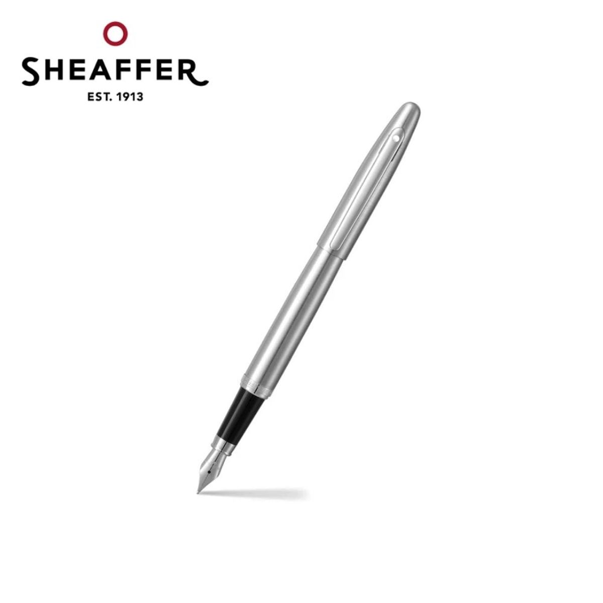 SHEAFFER - Pluma Fuente Sheaffer VFM Cromo cepillado  punto mediano