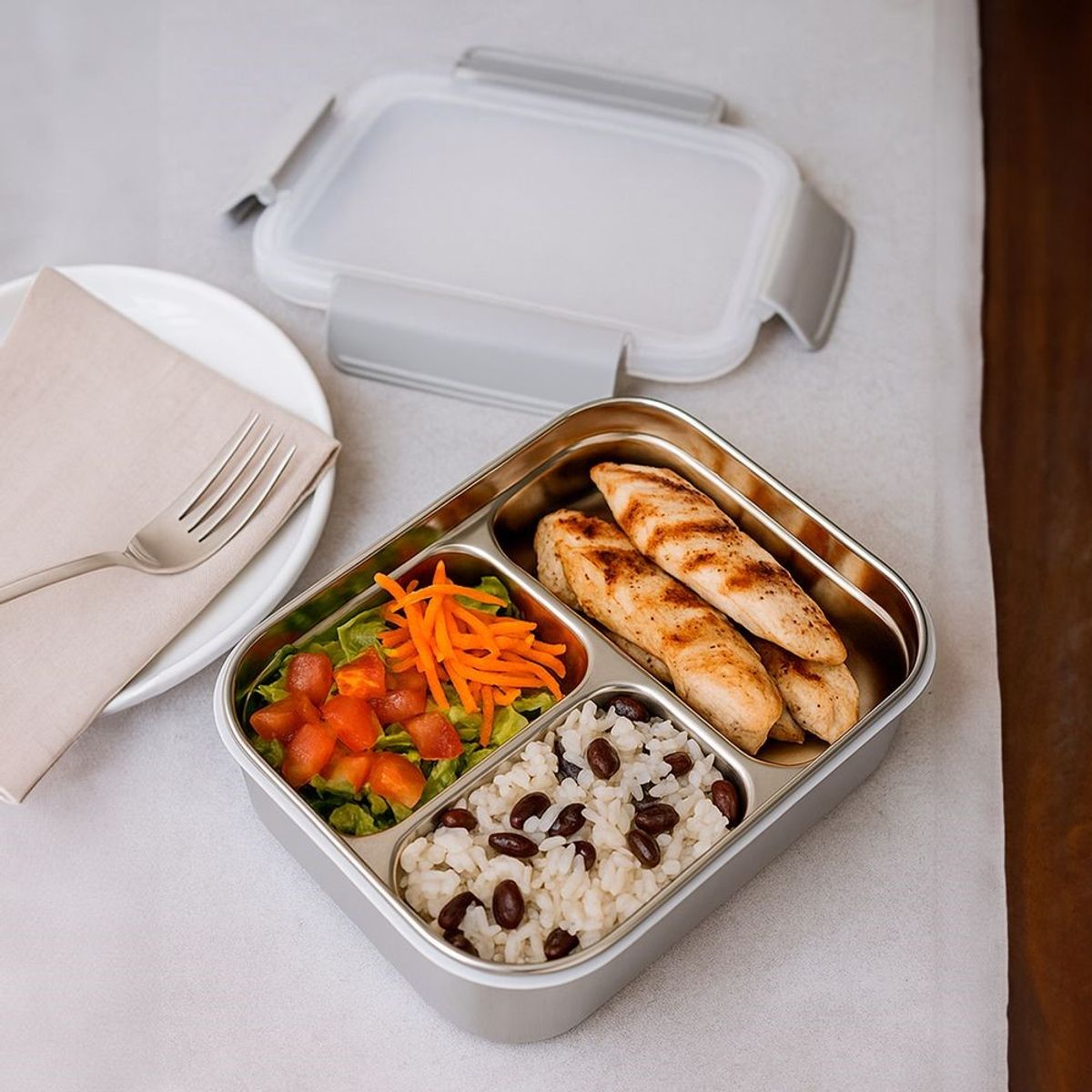 ICHIMATSU - Taper de Acero Inoxidable Hermético 205x14x75 cm