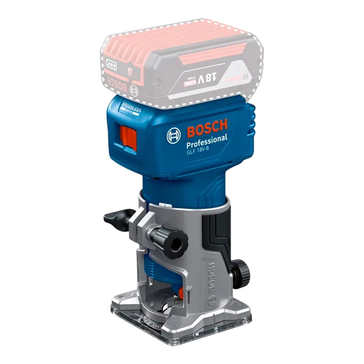 BOSCH - Fresadora de Mano Bosch GLF 18V-8 Sin batería