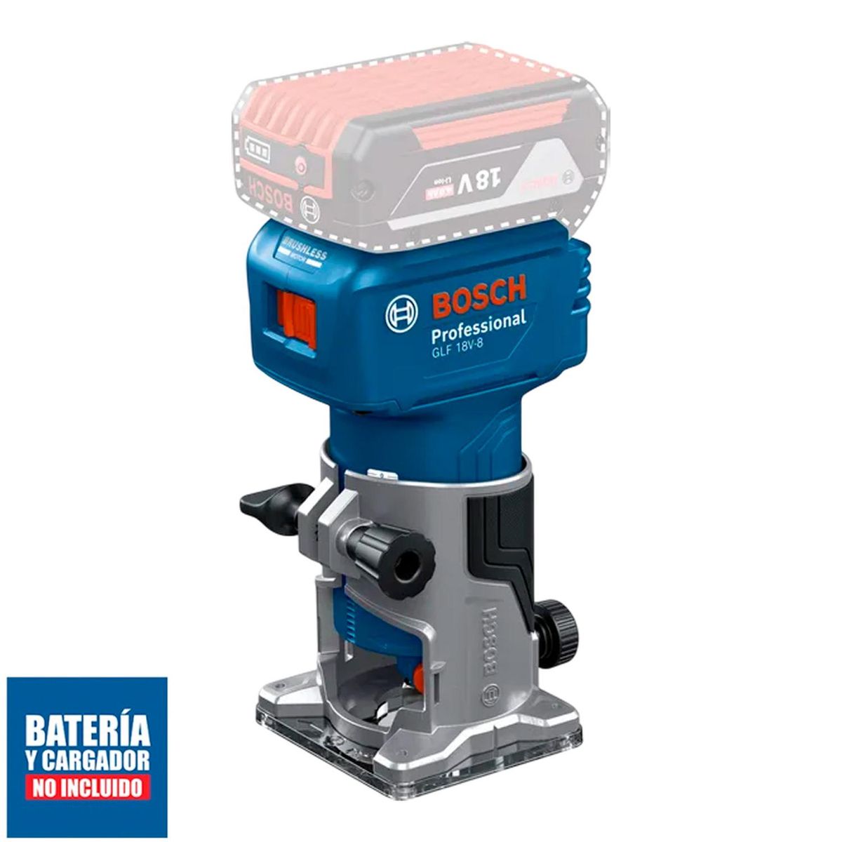 BOSCH - Fresadora de Mano Bosch GLF 18V-8 Sin batería