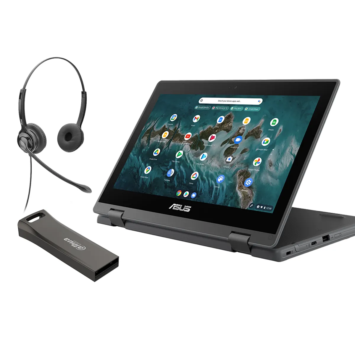 ASUS - Laptop ASUS Chromebook CR1100FKA  Auriculares Memoria USB