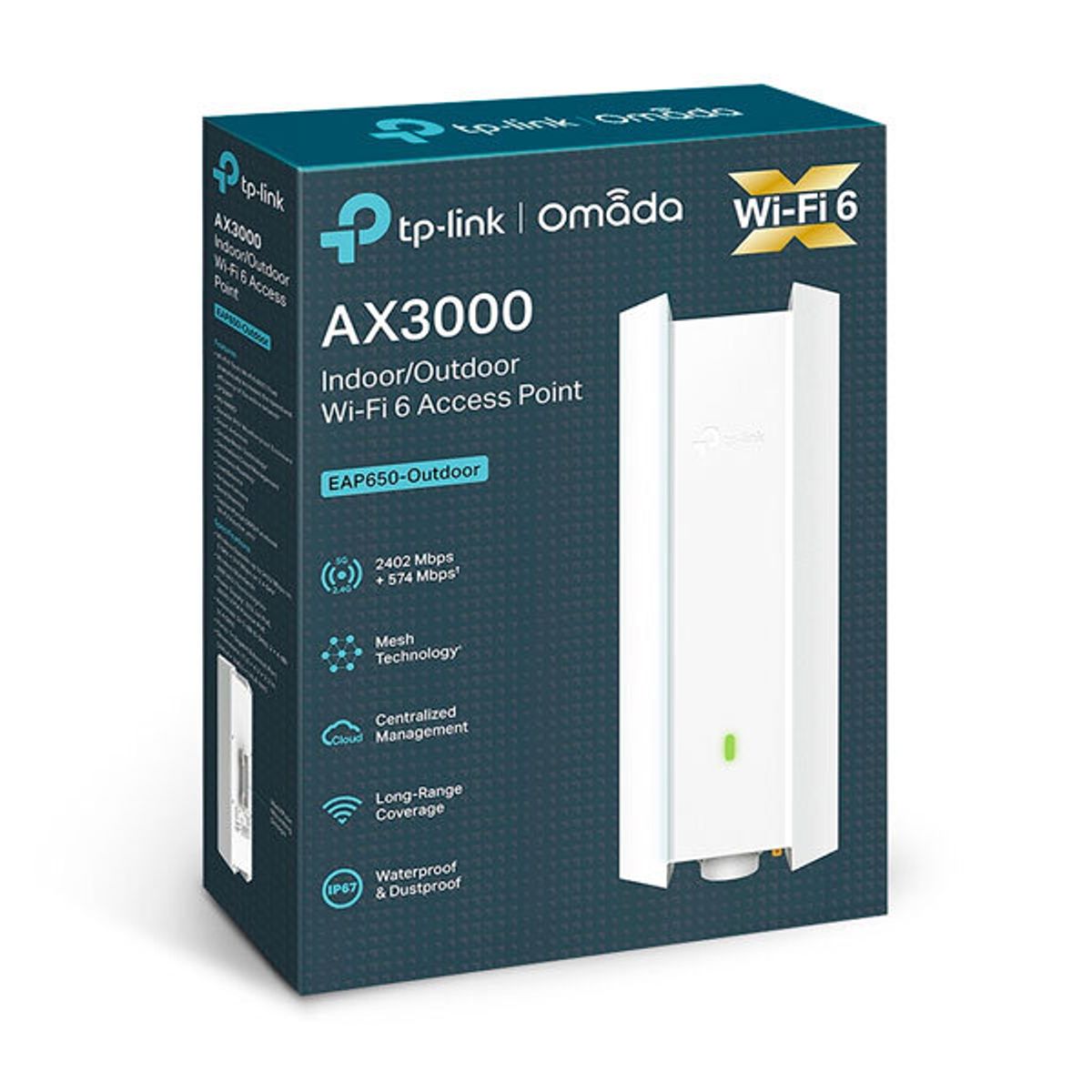 TP LINK - ACCESS POINT TP-LINK OMADA EAP650 AX3000 INDOOROUTDOOR WIFI-6
