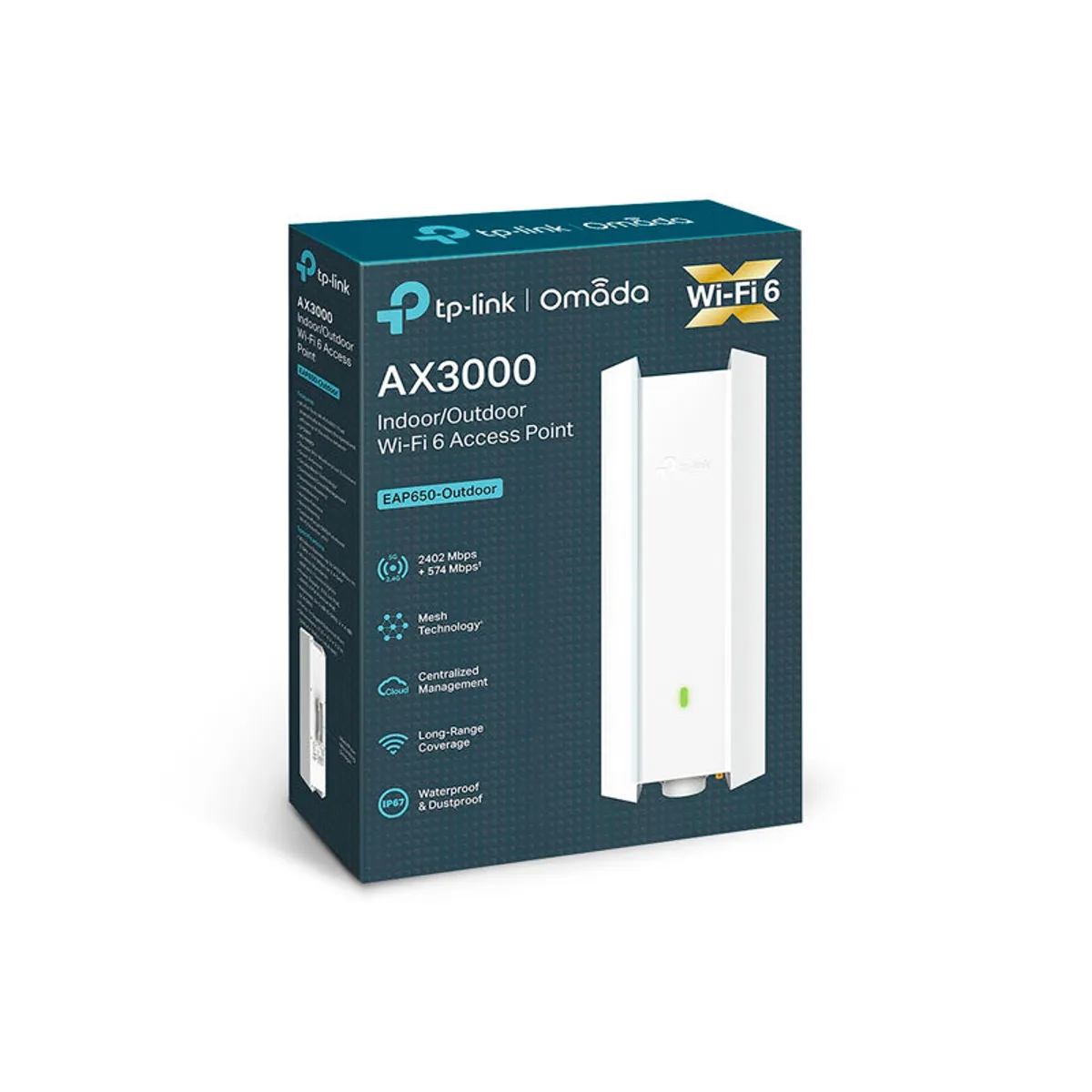 TP LINK - ACCESS POINT TP-LINK OMADA EAP650 AX3000 INDOOROUTDOOR WIFI-6