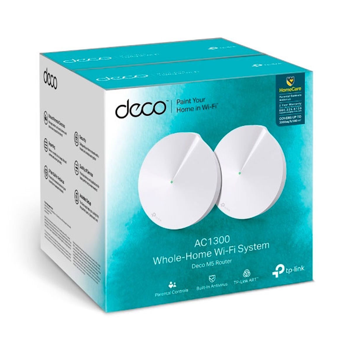 TP LINK - DECO TP-LINK WIFI SYSTEM M5-2 AC1300 -2 PACK