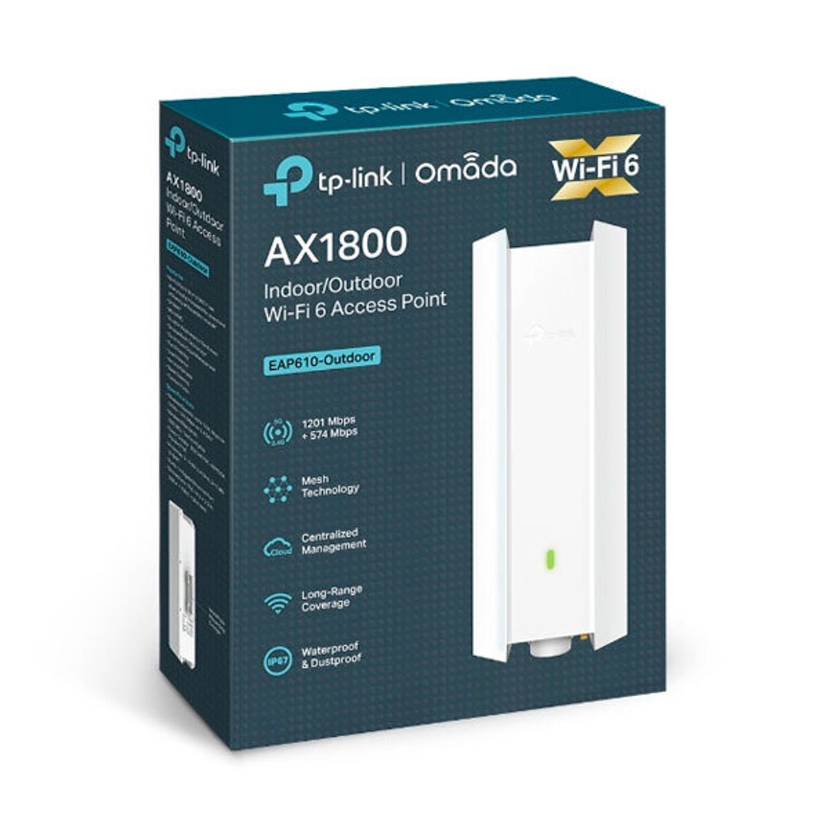 TP LINK - ACCESS POINT TP-LINK EAP610 AX1800 INDOOR OUTDOOR WIFI-6
