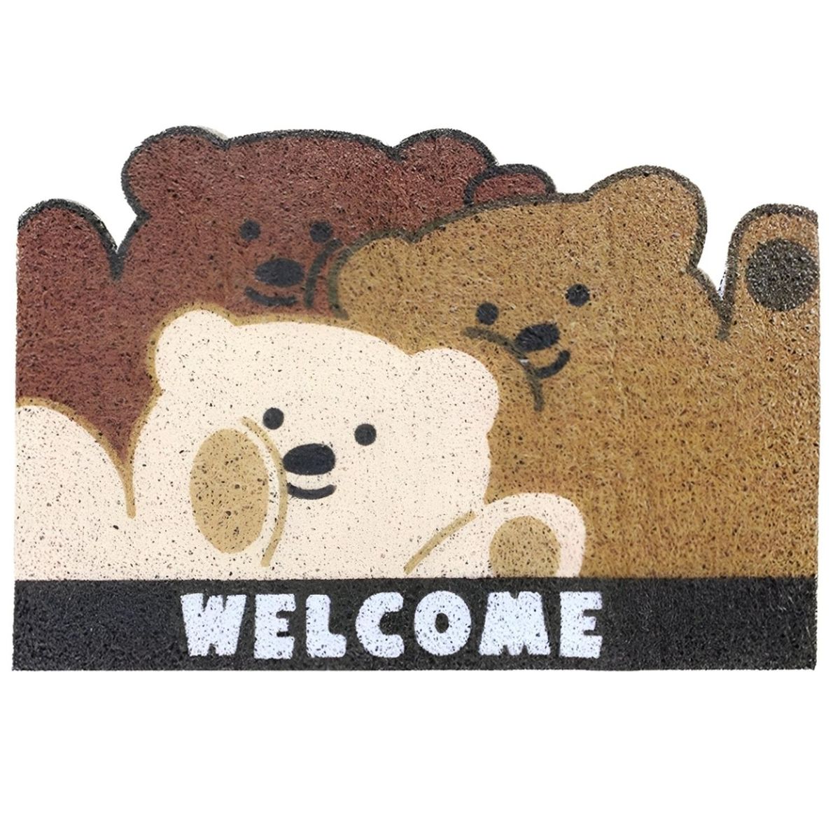 MINARI - Alfombra Tapete Piso Absorbente Antideslizante de Baño Ositos W 84A