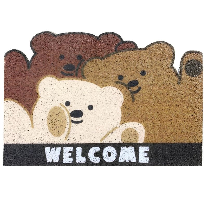 MINARI - Alfombra Tapete Piso Absorbente Antideslizante de Baño Ositos W 84A