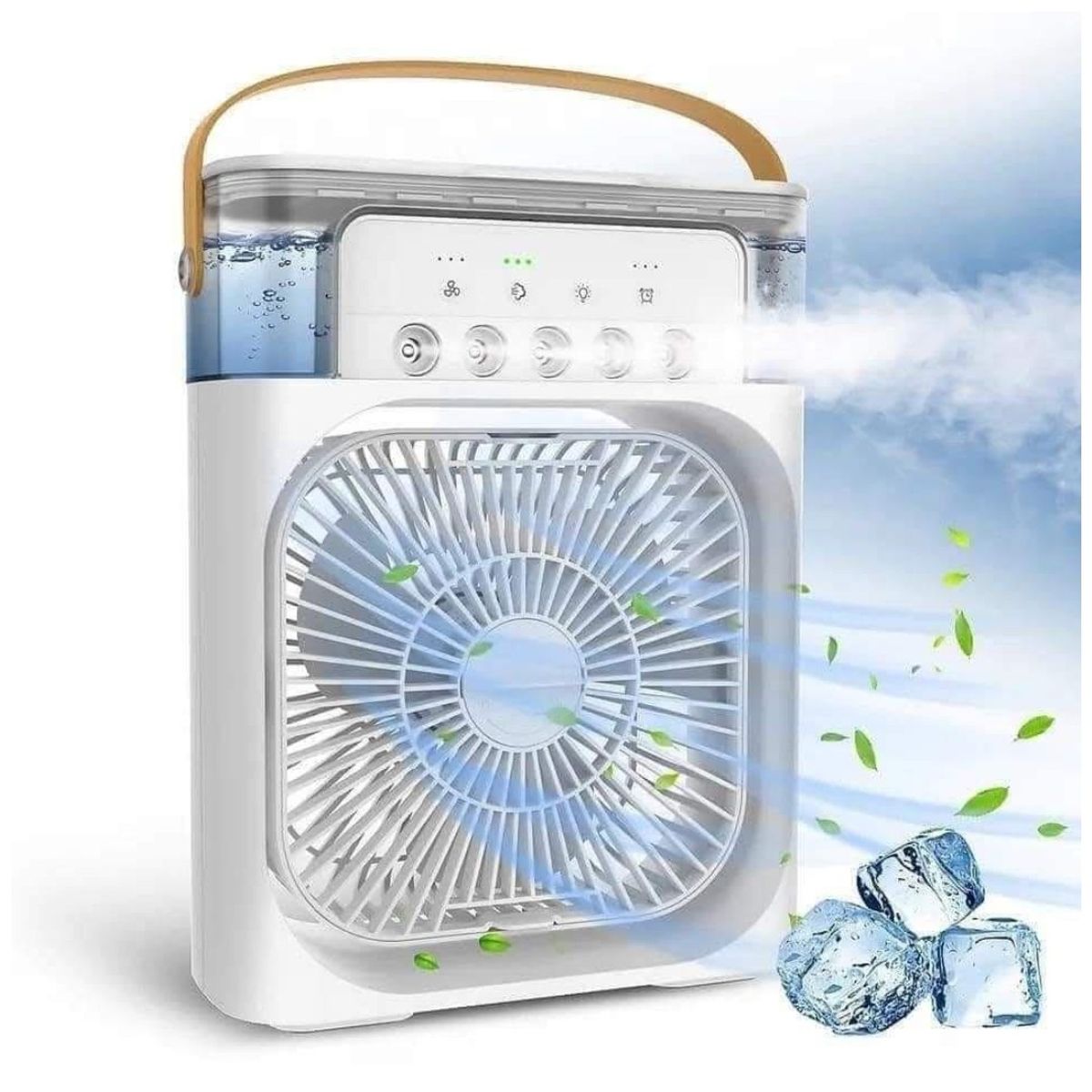 GENERICO - VENTILADOR HUMIDIFICADOR 2 EN 1 + ESENCIA