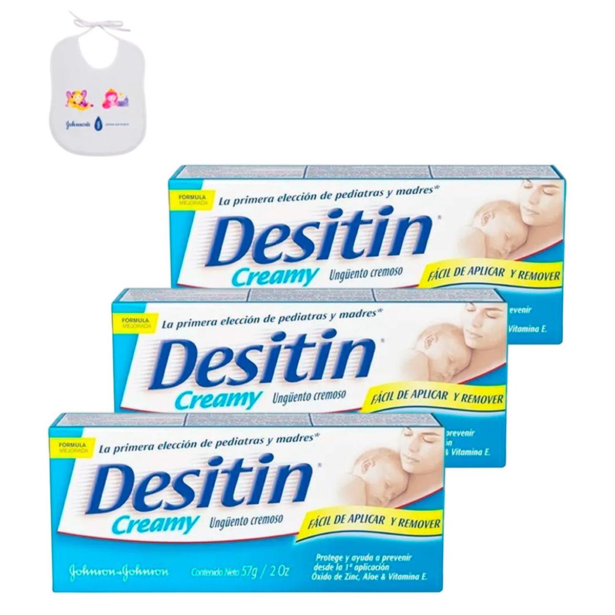 JOHNSONS - Pack X3 Crema para Bebé Desitin 57 gr