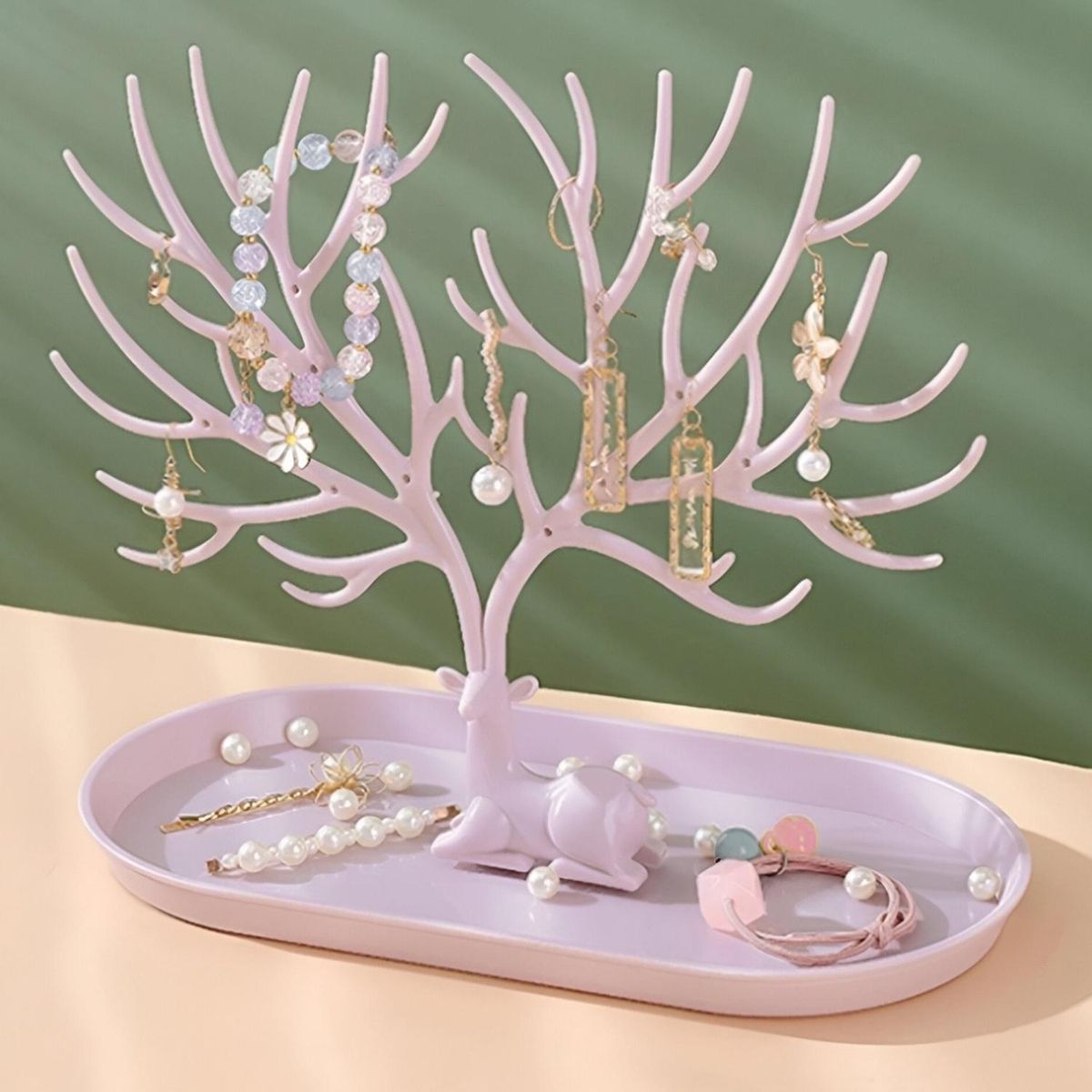 MINARI - Joyero Ciervo Organizador de Joyas Exhibidor RS JC12