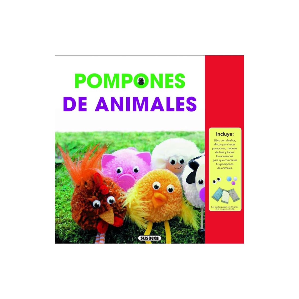 EDITORIAL SUSAETA - Pompones de animales - Libro de actividades para niños