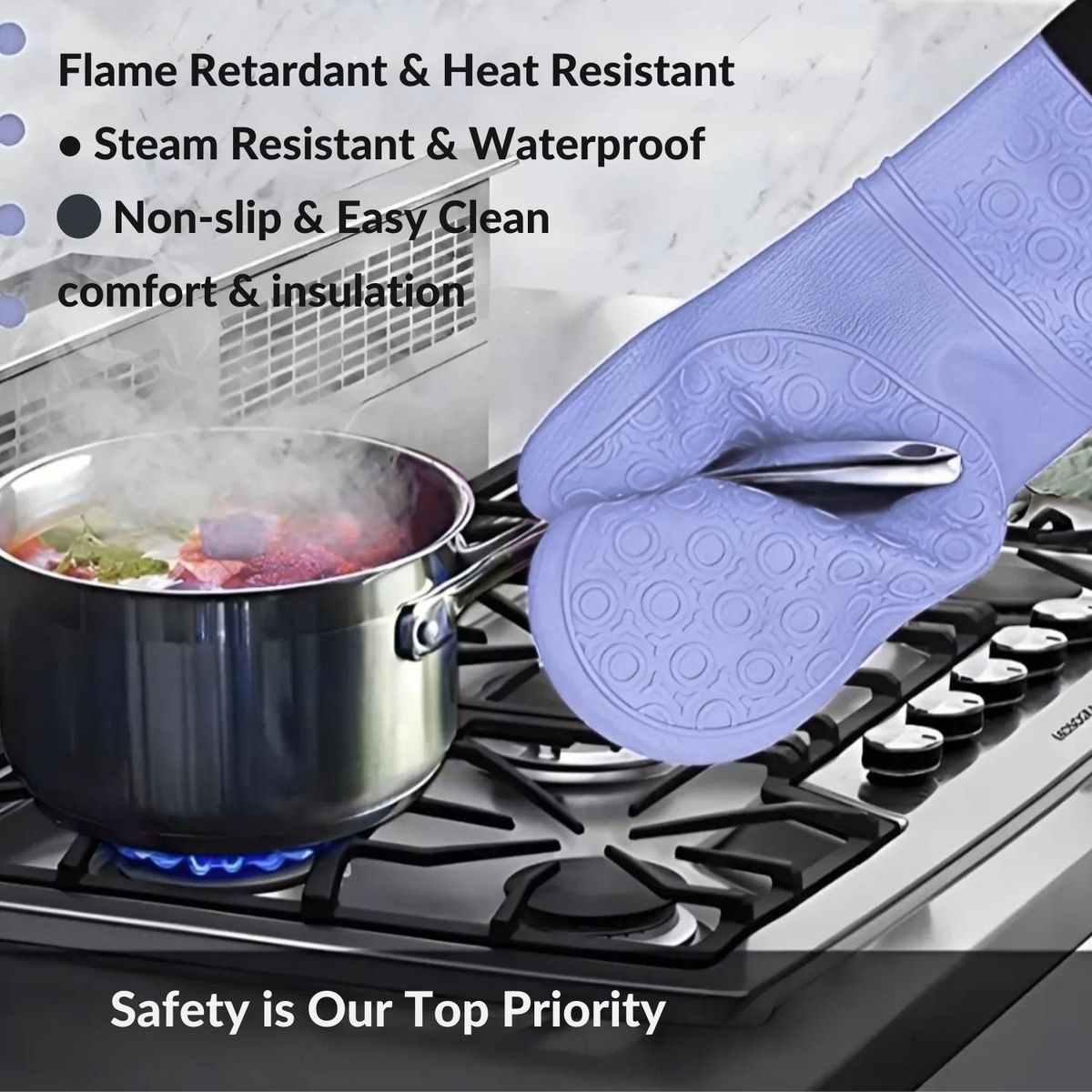 ICHIMATSU - Guante Silicona Largo Para Horno-Ichimatsu