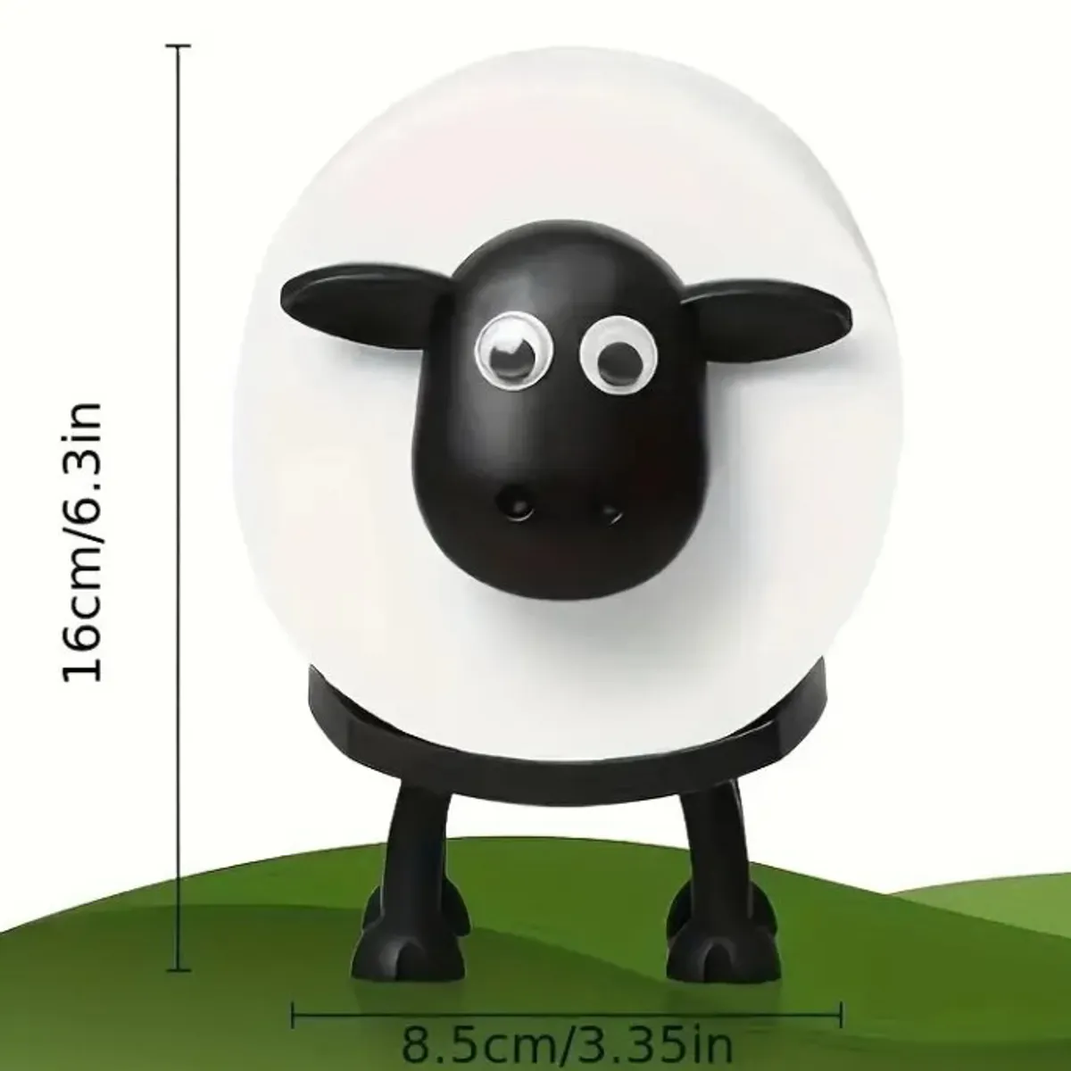 GENERICO - Soporte para Papel Higiénico de Repuesto Modelo Oveja 3D