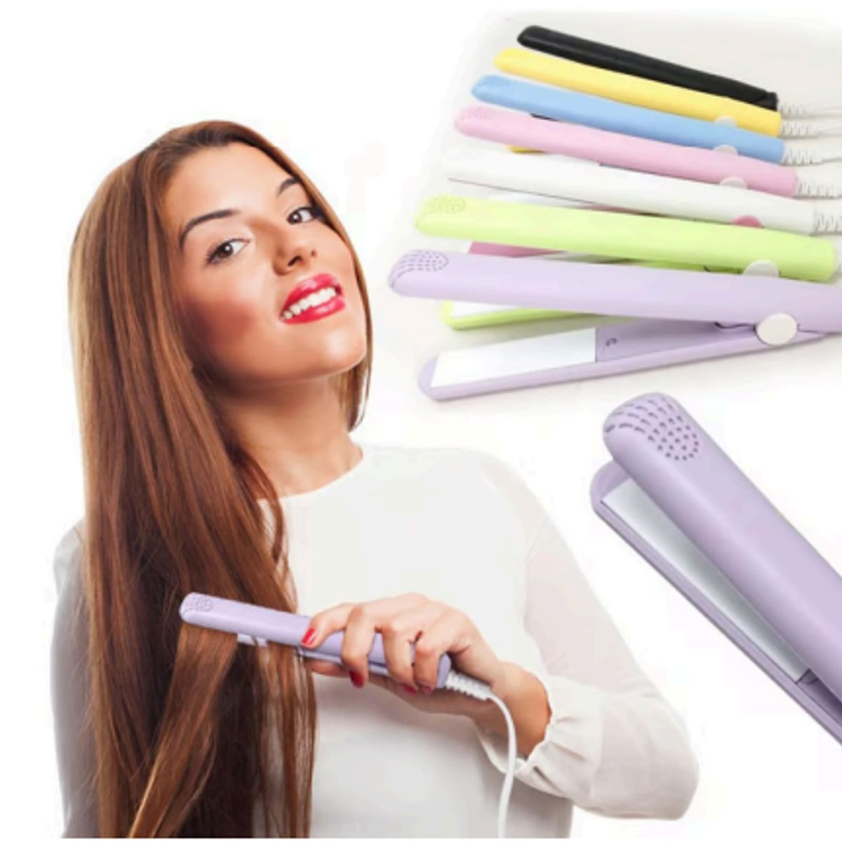 GENERICO - Mini Plancha para cabello