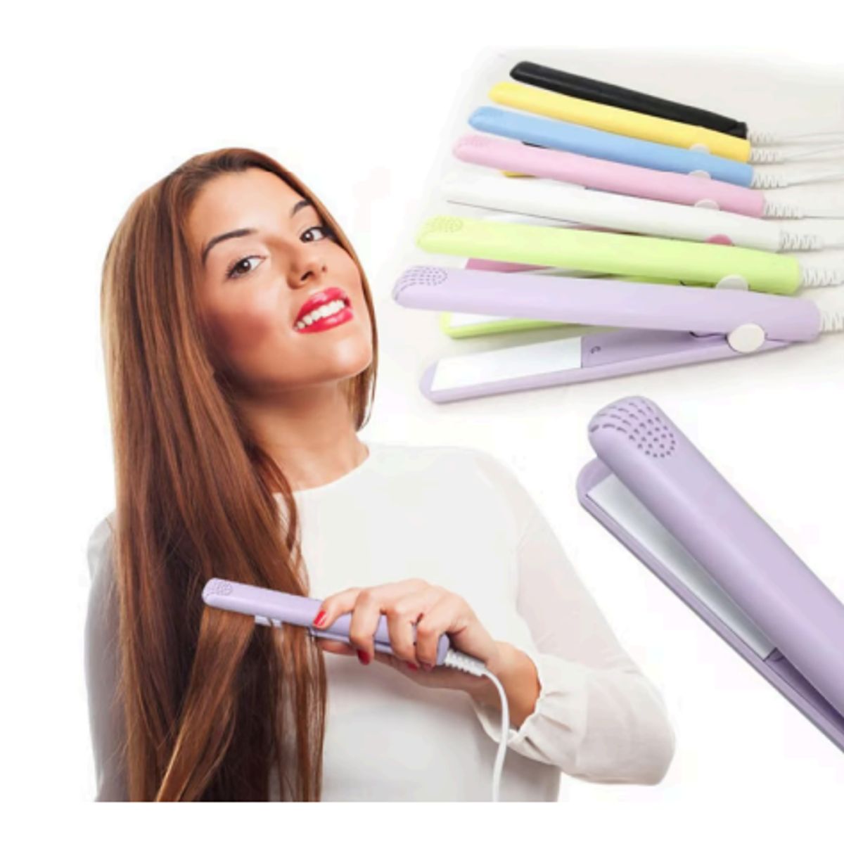 GENERICO - Mini Plancha para cabello