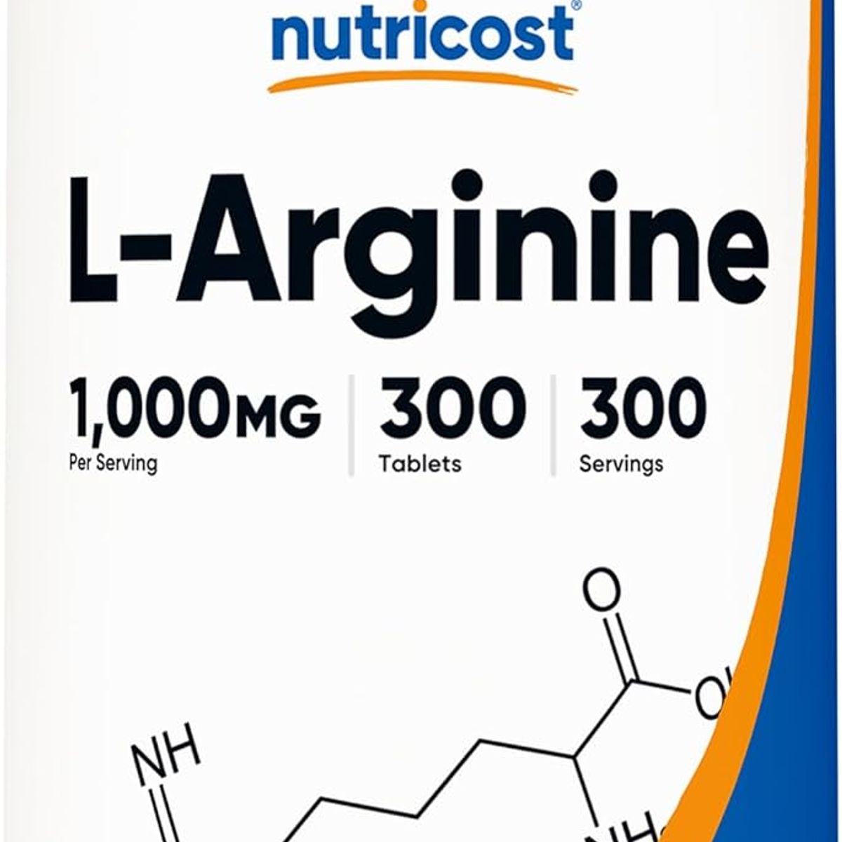 NUTRICOST - L Arginina Arginine 1000 mg Tabletas