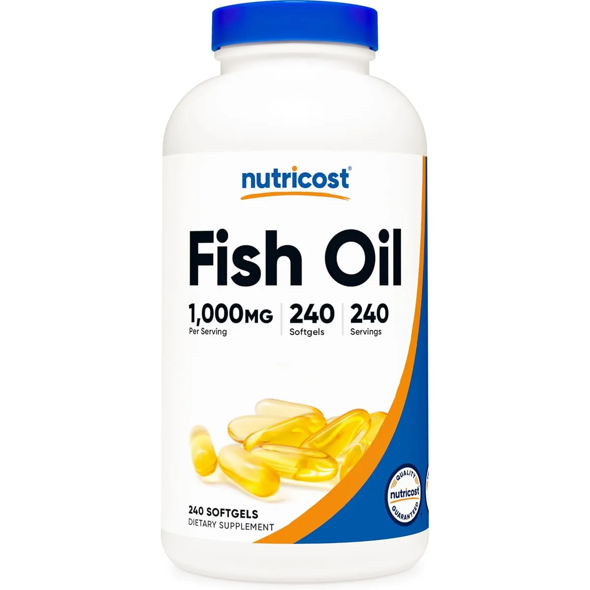 NUTRICOST - Fish Oil 240 Capsulas Gel Aceite de Pescado