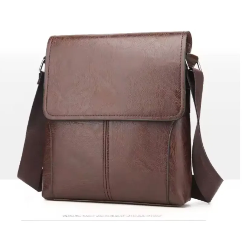 GENERICO - Bolso de Hombre mediano cuero PU