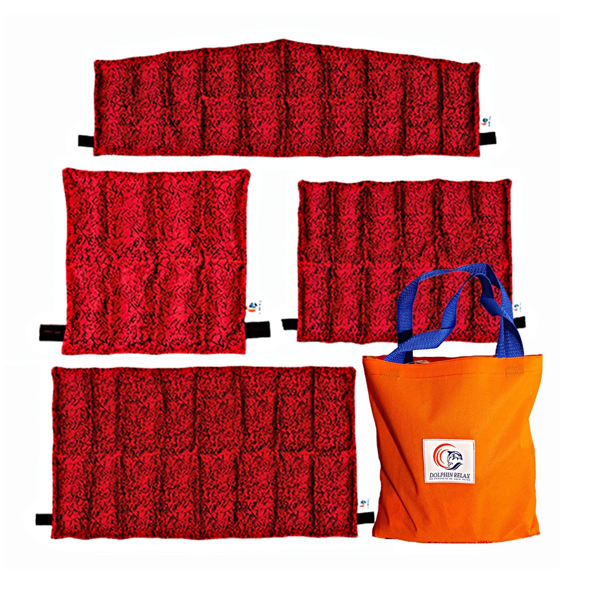 DOLPHIN - Compresas De Semillas  terapéuticas Aromáticas set de 4 piezas + bolso
